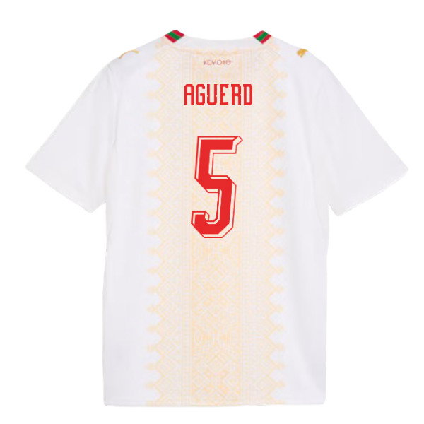 2026-2027 Morocco Away Shirt (Kids) (Aguerd 5)-SoccerKits Hub | Buy Soccer Jerseys Online